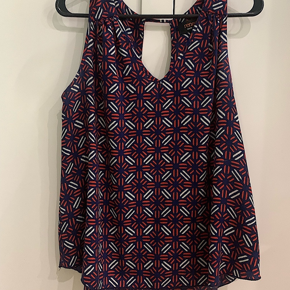 Vibrant Pedrine keyhole back top